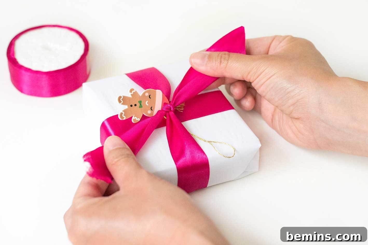 Shrink plastic gingerbread gift toppers - step 6