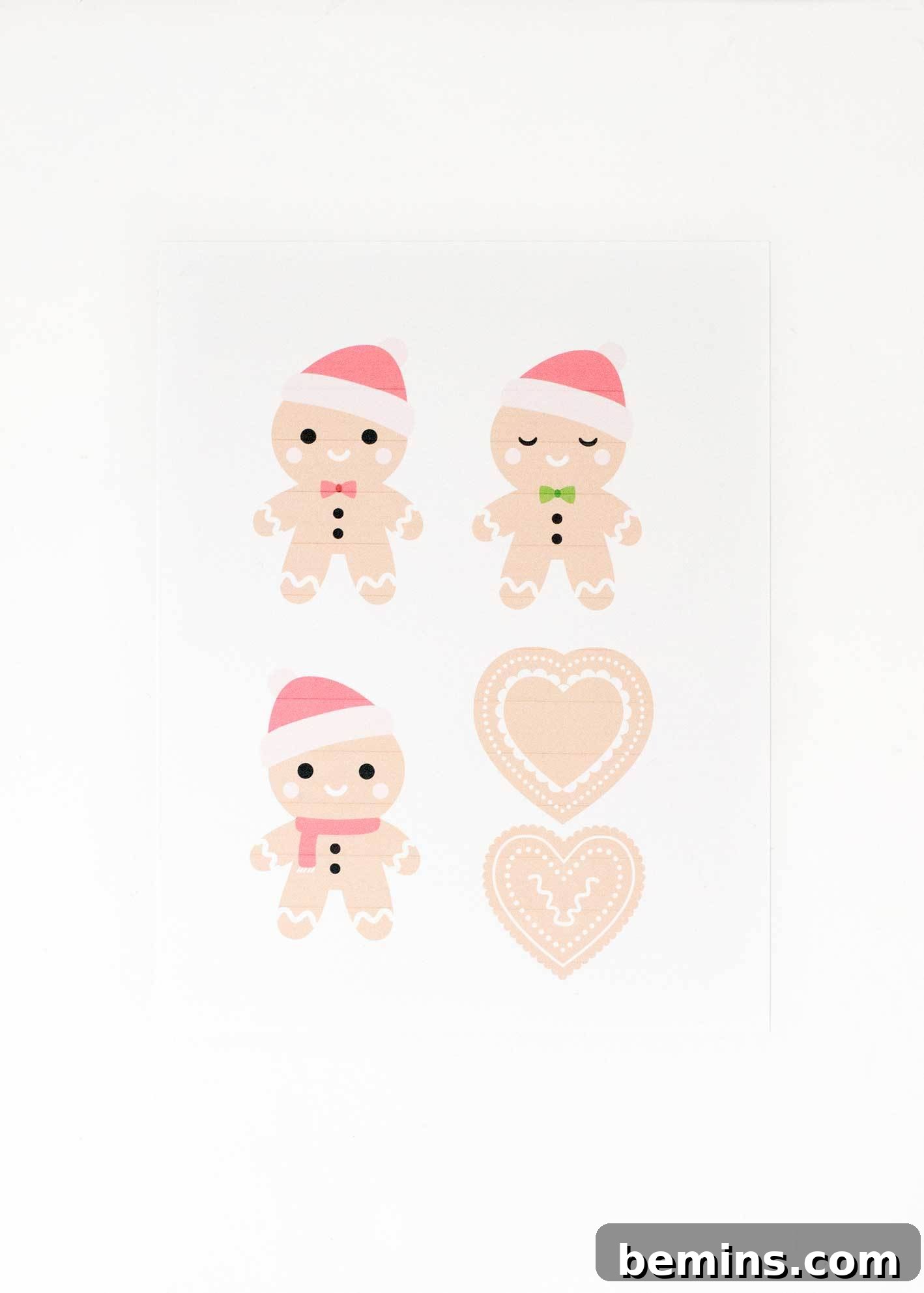 Shrink plastic gingerbread gift toppers - step 1