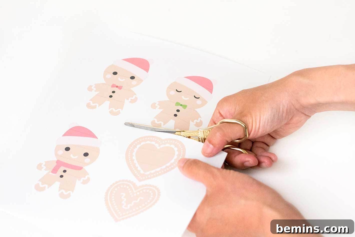 Shrink plastic gingerbread gift toppers - step 2