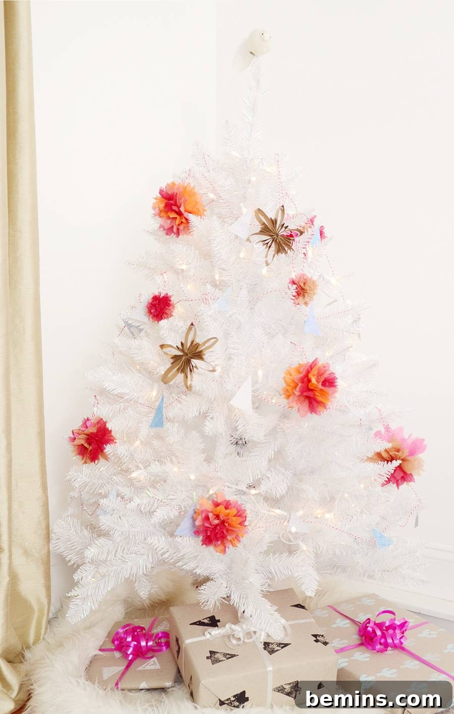 Handmade Christmas Tree Ornaments from Recycled Materials