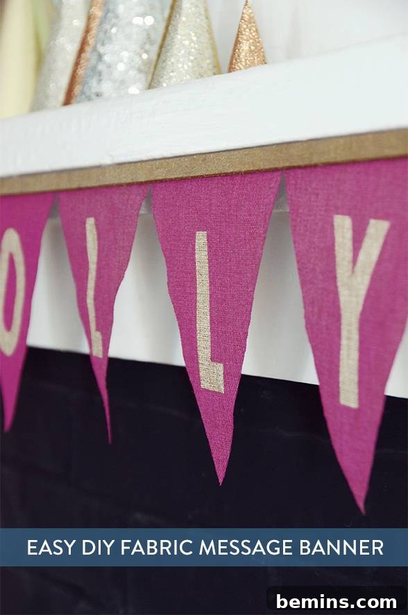 Express Yourself with DIY Fabric Banners 14 Easy DIY Fabric Message Banner