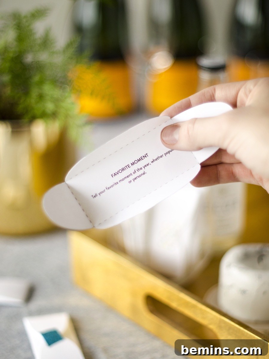The Envelope Game | A New Years Printable