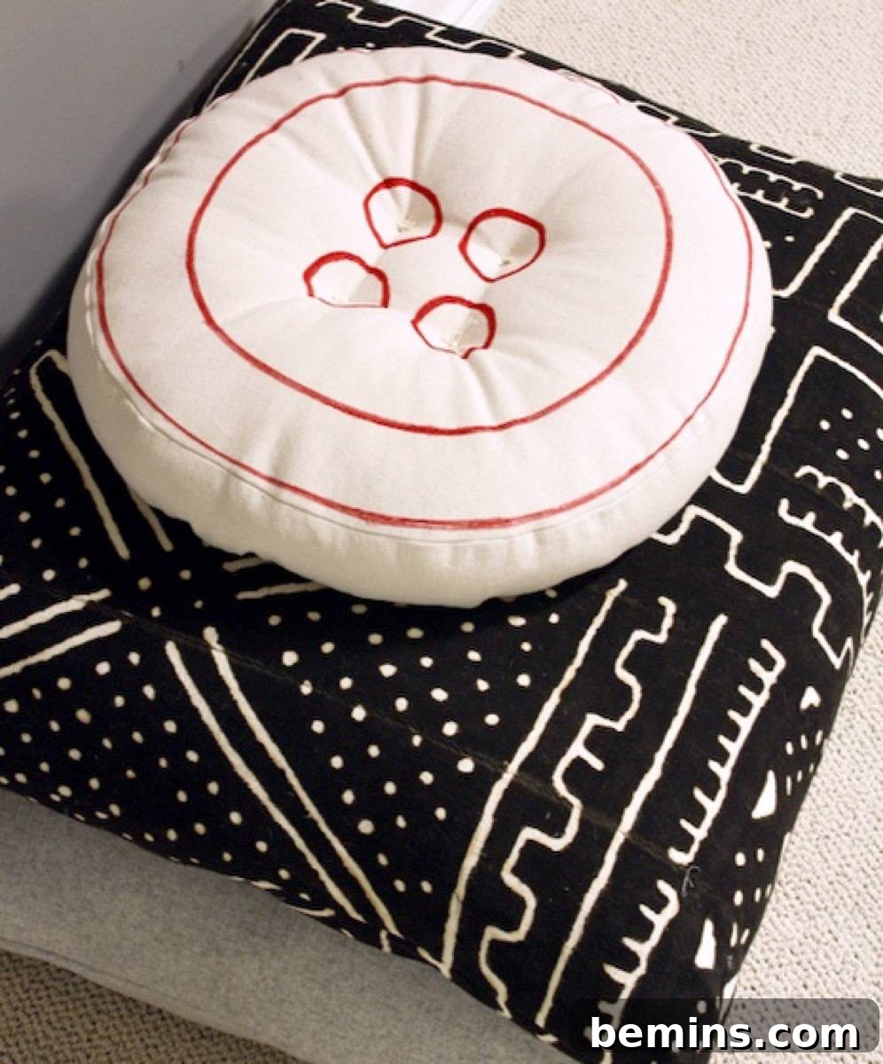 Cute Button Pillow