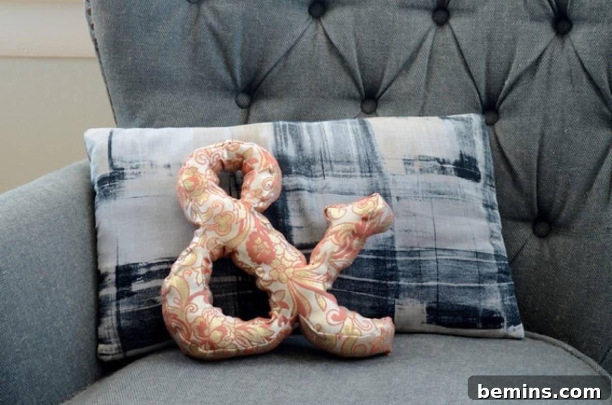 Ampersand pillow