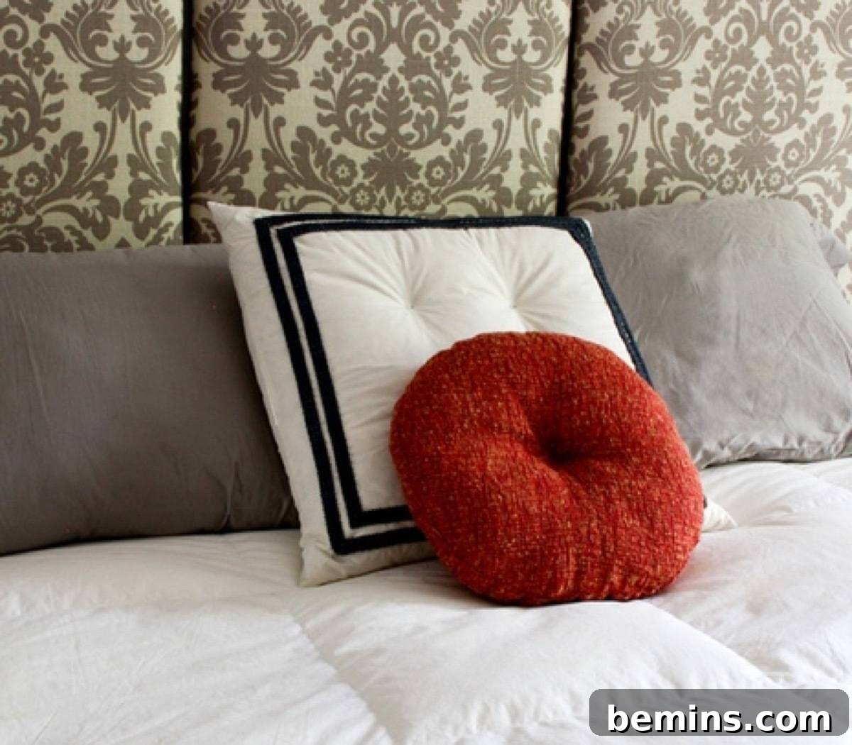Mock French-linen pillow