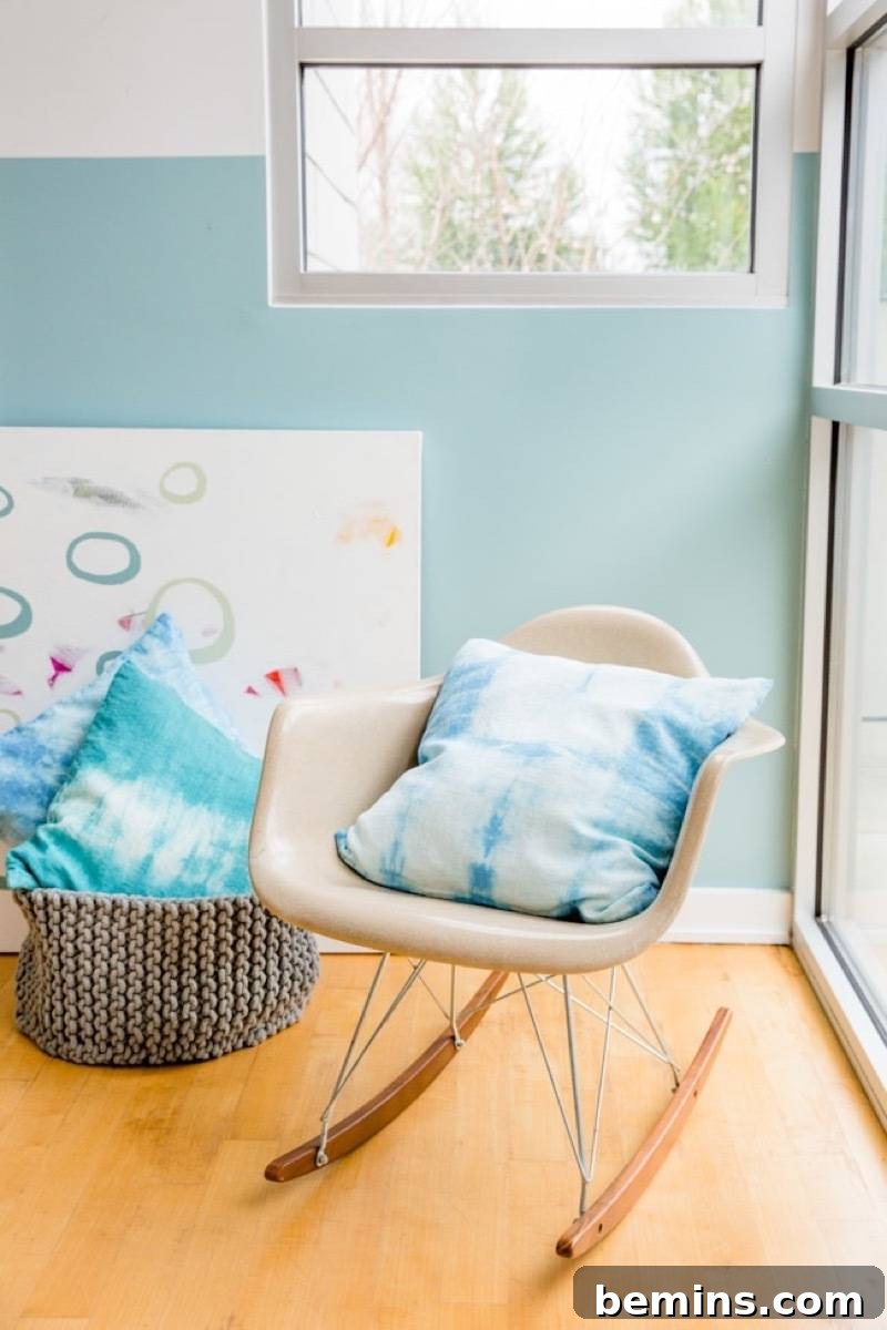 Elegant Shibori-dyed pillowcases