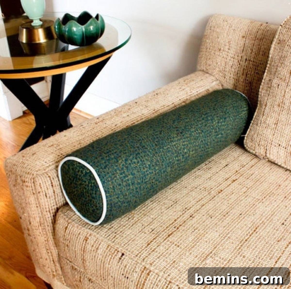 Creative bolster pillow made from old towels