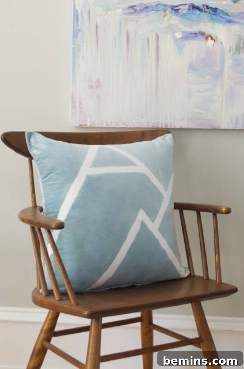 Bleached landscape pillow