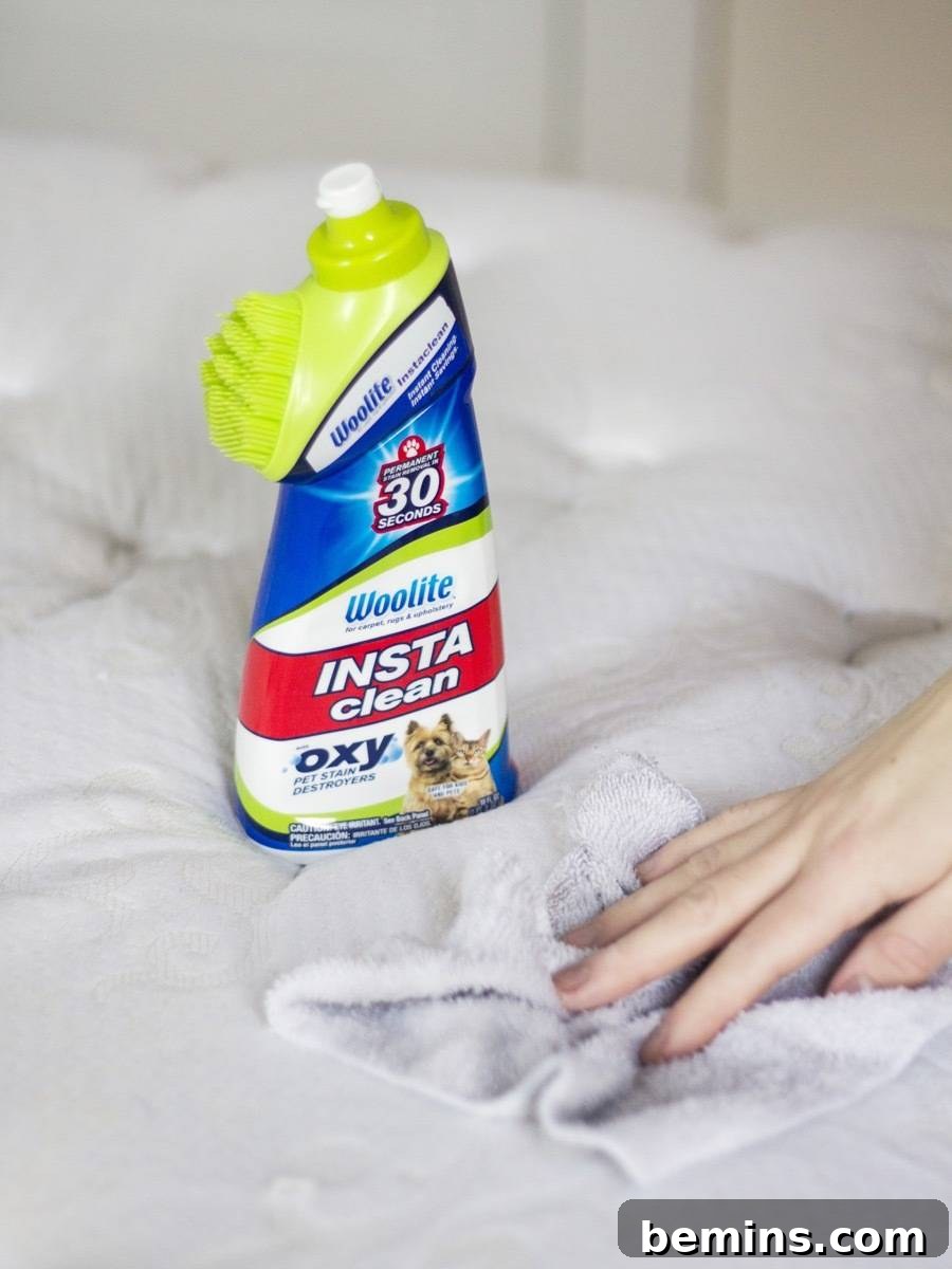 How to Clean your Mattress: Use an enzyme-based cleanser