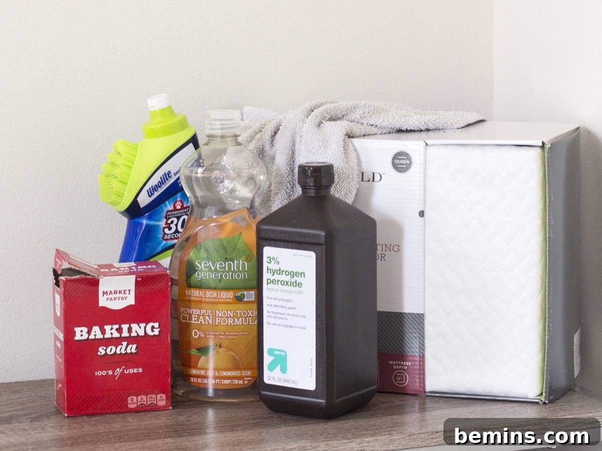 What you'll need for cleaning your mattress