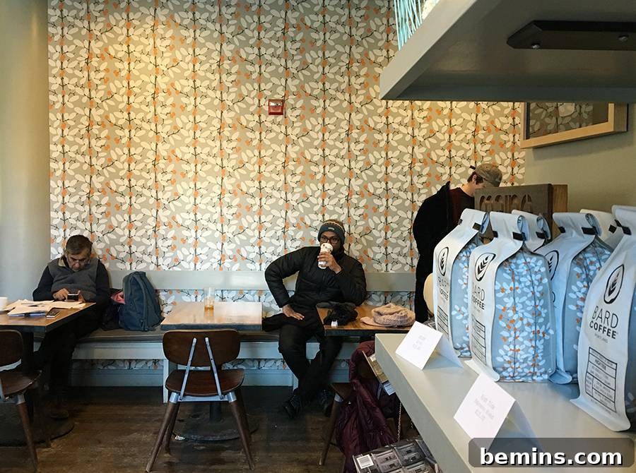 Consistent Interior Design in a Coffee Shop