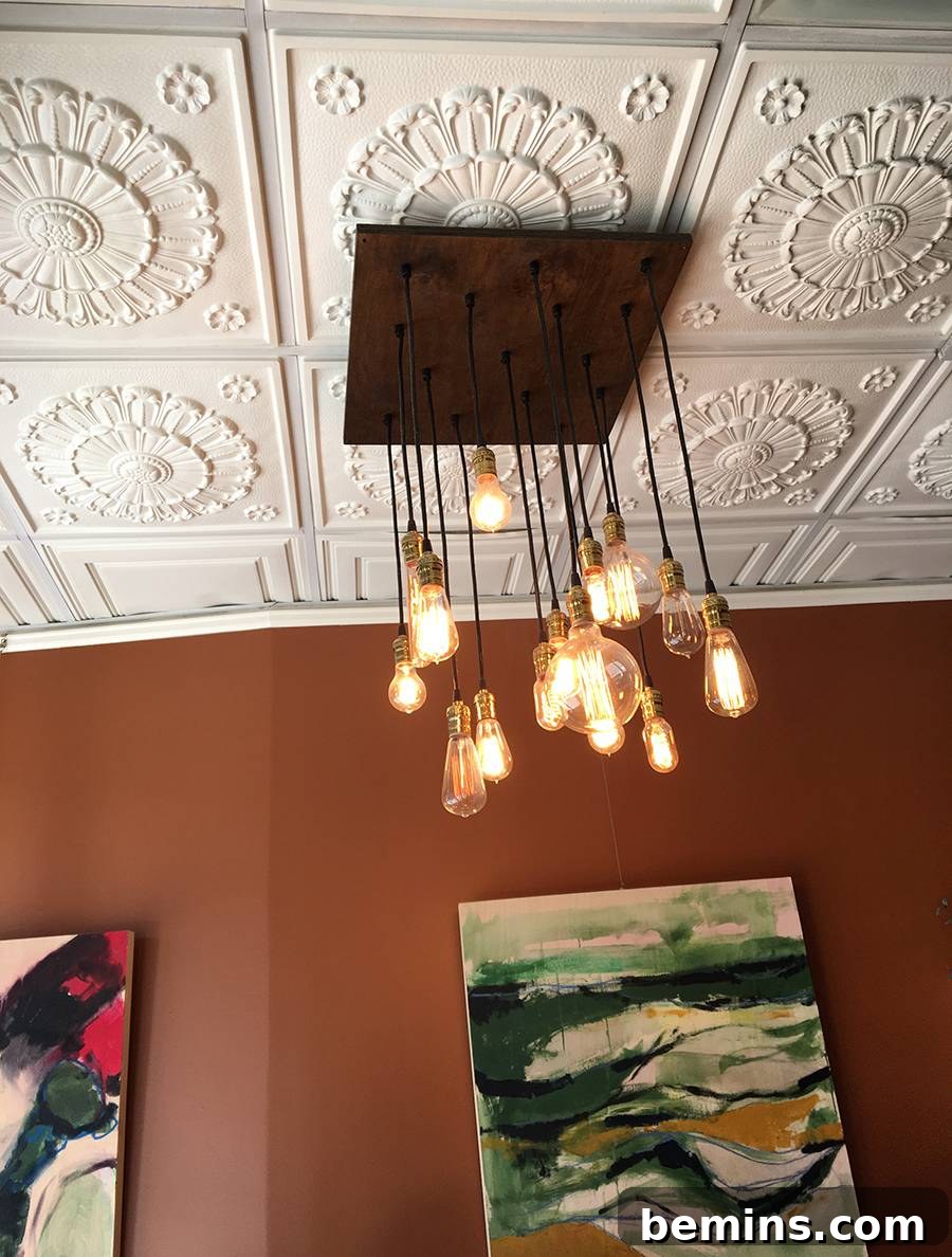 Unique Ceiling Design in a Coffee Shop
