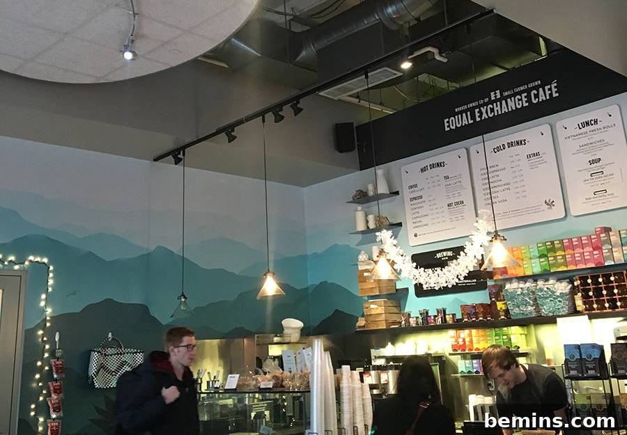 Using Color to Distract the Eye in a Coffee Shop