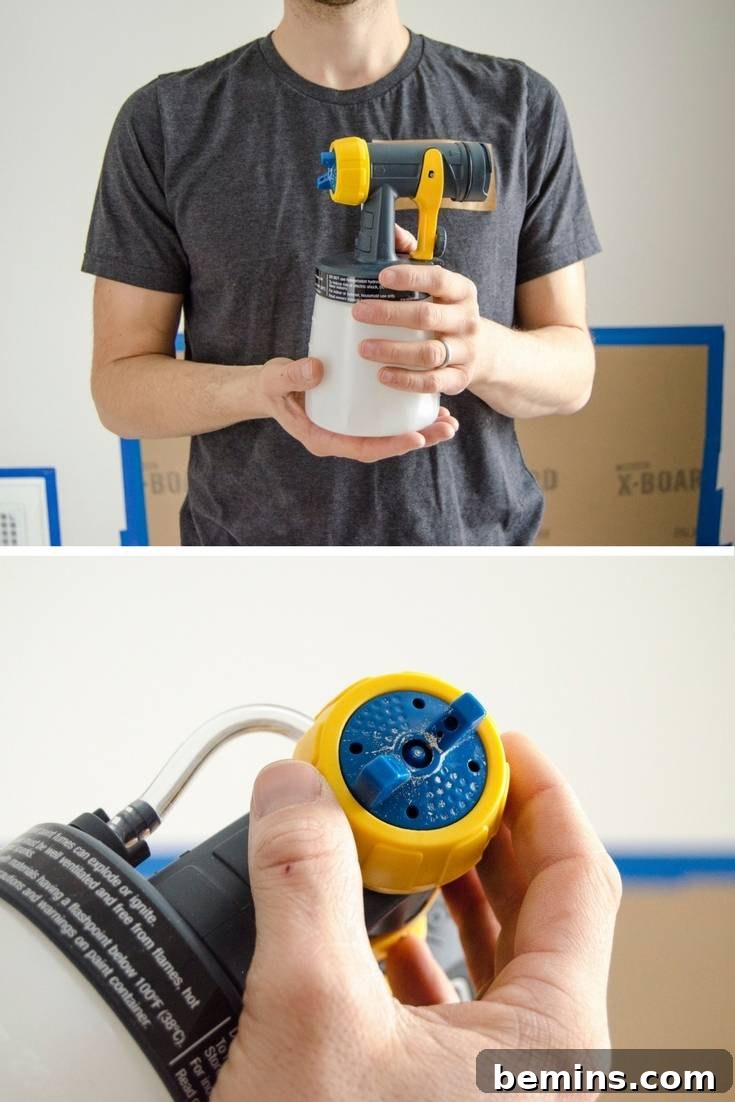 Using a Paint Sprayer Inside: Tips and Creative Ideas 2 How to Paint a Room Using a Sprayer