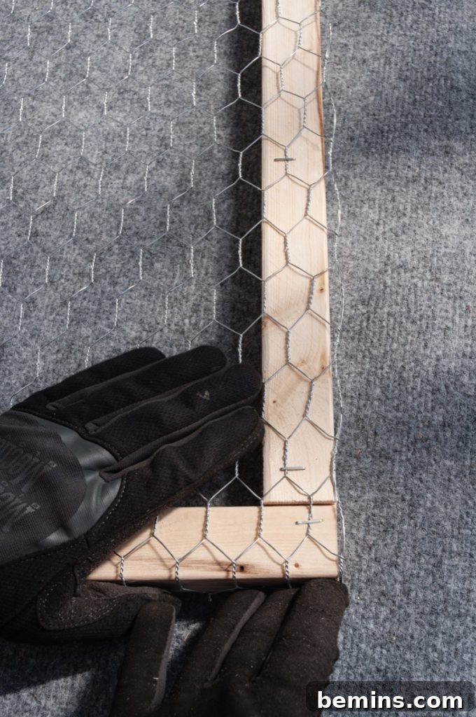 Folding the Fencing Material