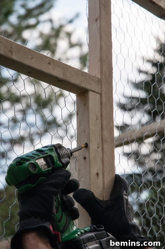 Securing the Fence Panels