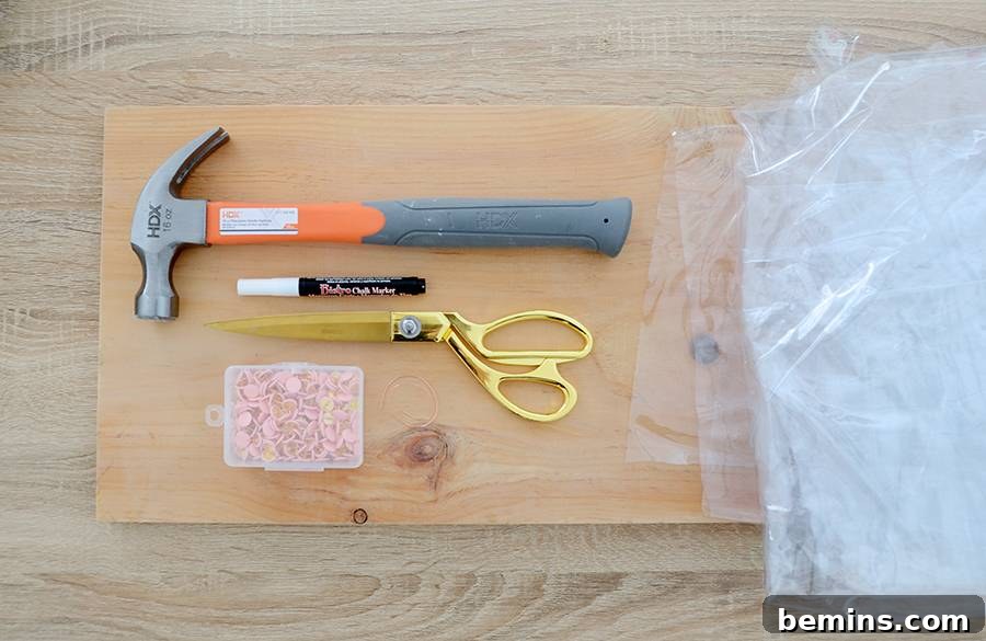 DIY Clear Pocket Wall Organizer