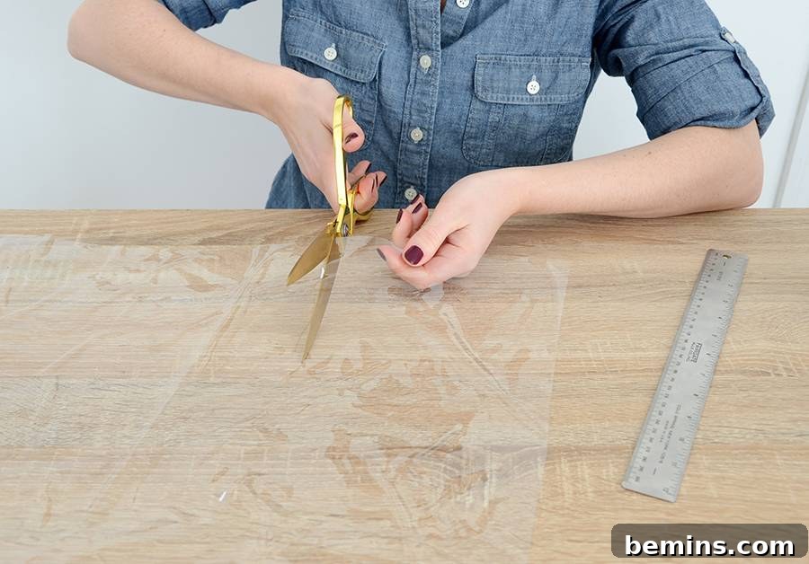 DIY Clear Pocket Wall Organizer