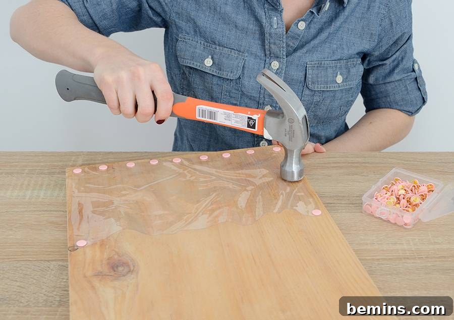 DIY Clear Pocket Wall Organizer