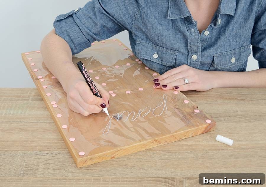 DIY Clear Pocket Wall Organizer