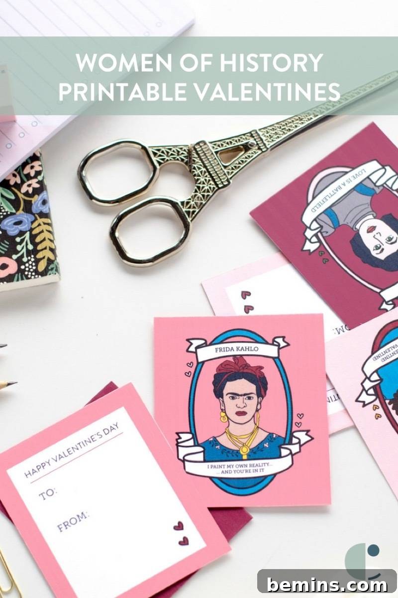 Badass Ladies of History Printable Valentines