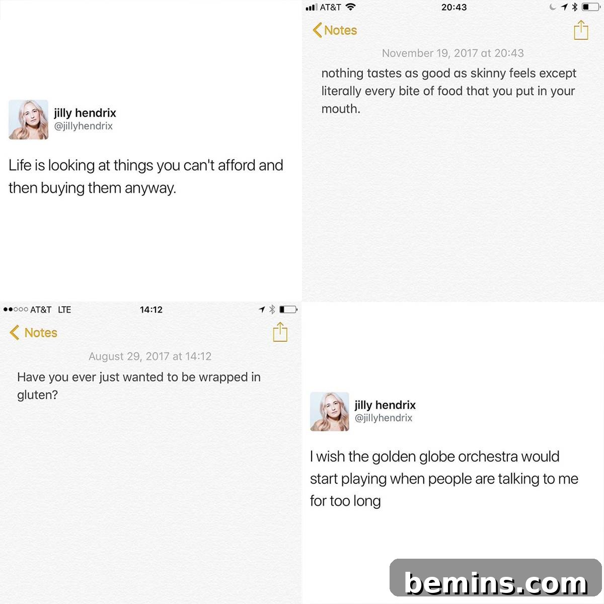 Notes2MySelfie Instagram Account