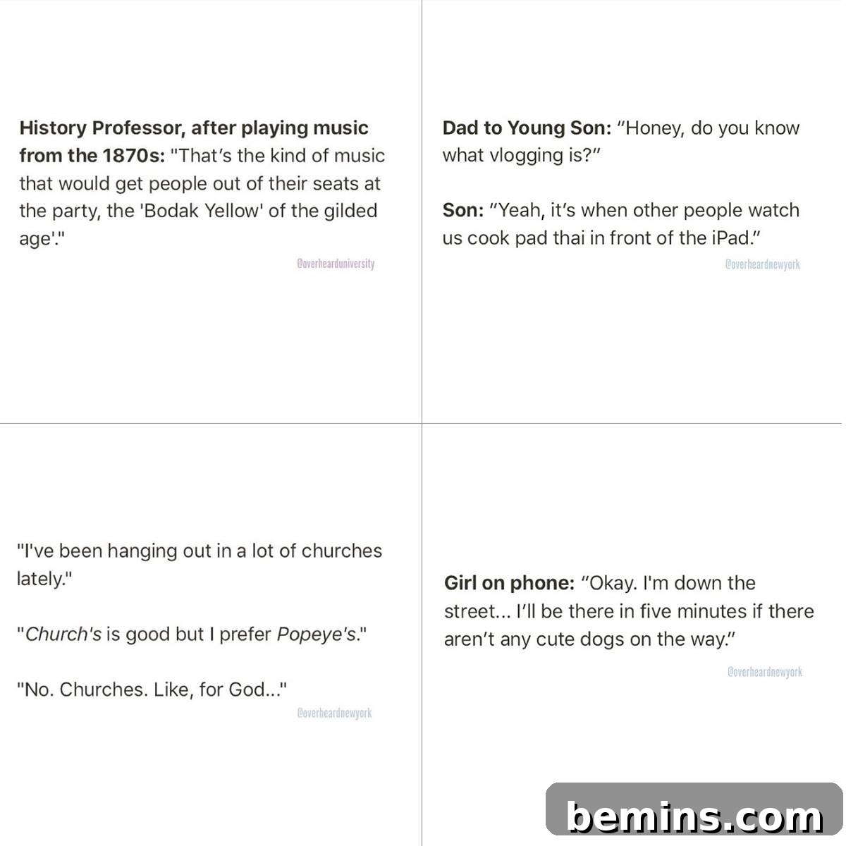 Overheard New York Instagram Account