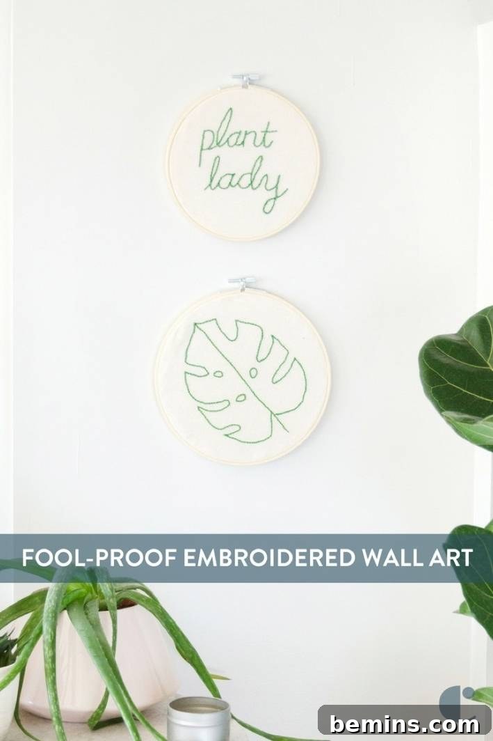 Embroidered Wall Art