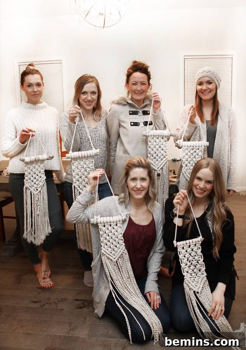 Finished Macrame Wall Hanging