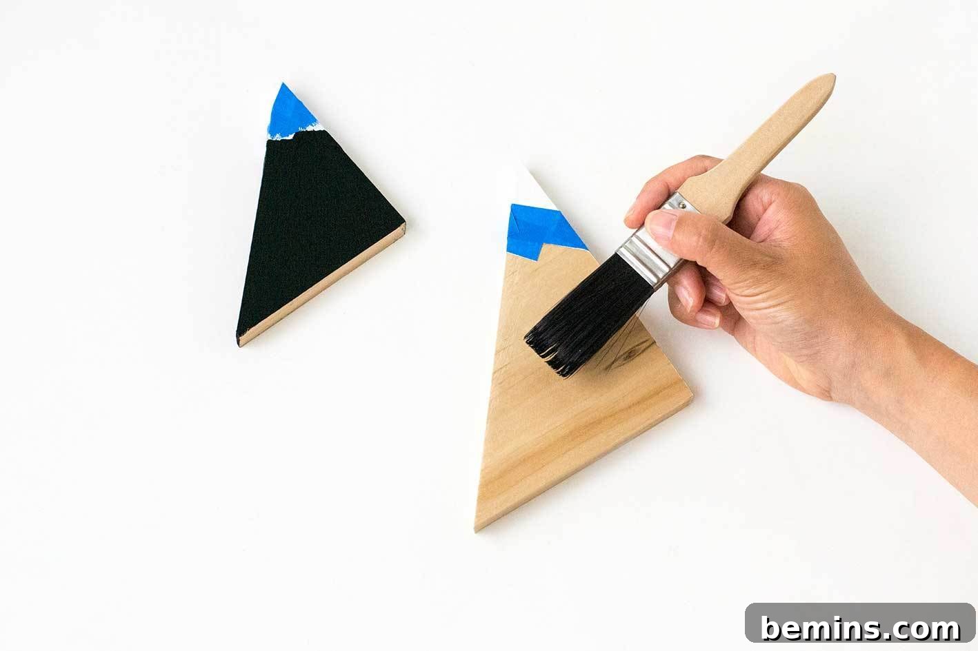 Painting the mountain triangles