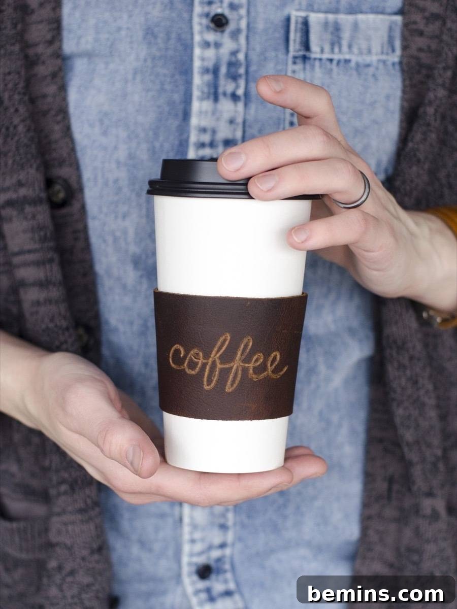 Reduce, Reuse, Recycle with your homemade coffee sleeve