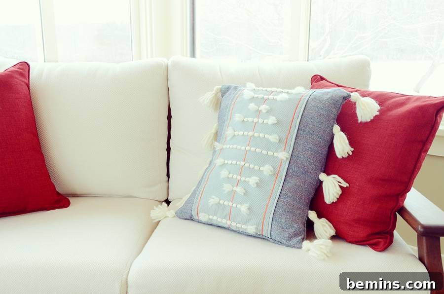 Anthropologie-Inspired DIY Pillow Project 12 DIY Woven Anthropologie Knockoff Throw Pillow