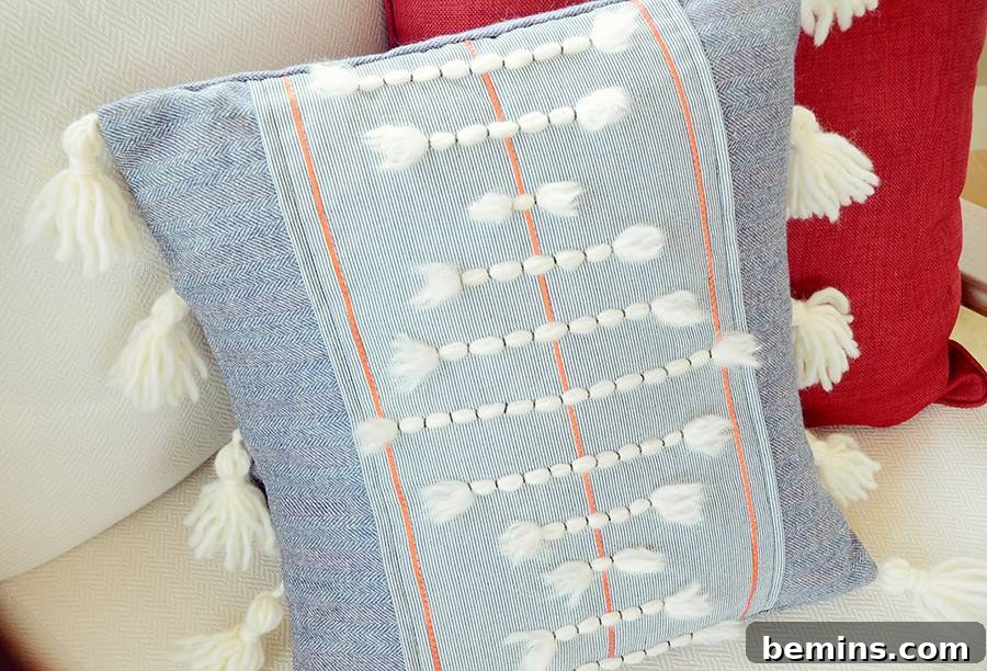 Anthropologie-Inspired DIY Throw Pillow 14 Woven DIY Anthropologie Throw Pillows cheap