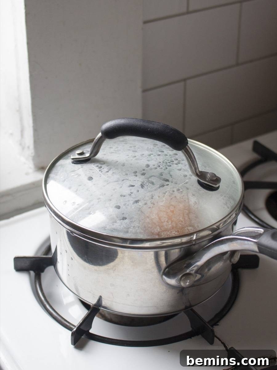 Golden Easter Eggs: Step 3 - Hard Boiling the Pre-Scrambled Eggs