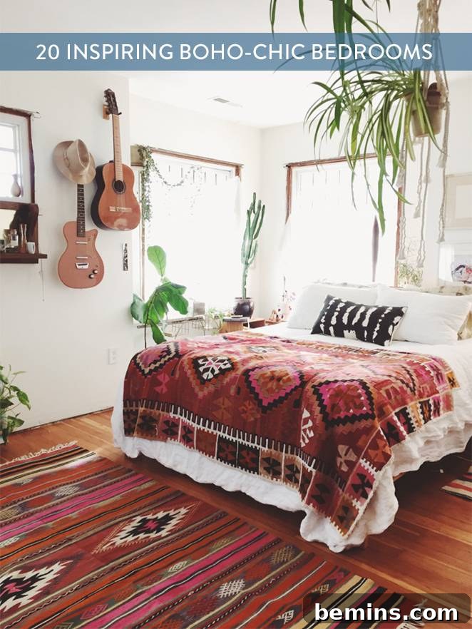 Share your bohemian bedroom inspiration on Pinterest!