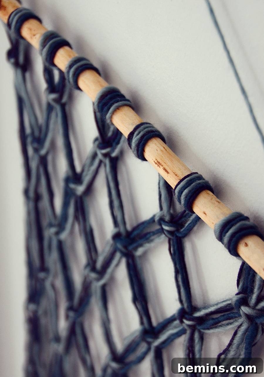 Unique Texture of Yarn Macrame