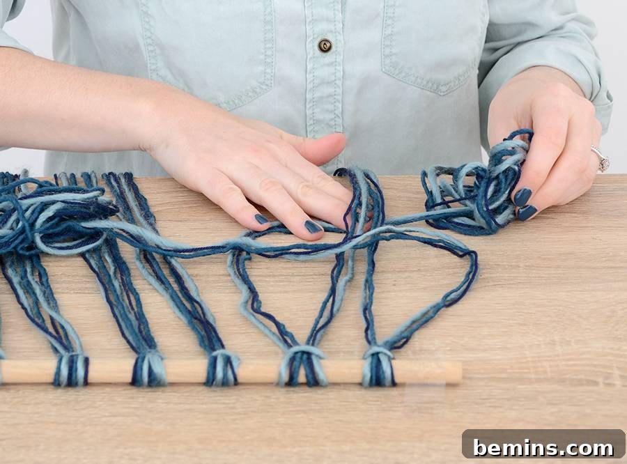Completing the First Half of the Macrame Knot
