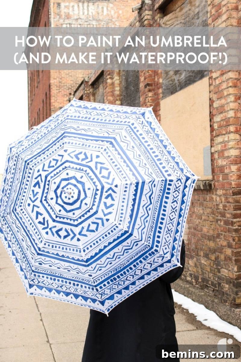DIY Painted Umbrella: Share this DIY on Pinterest!