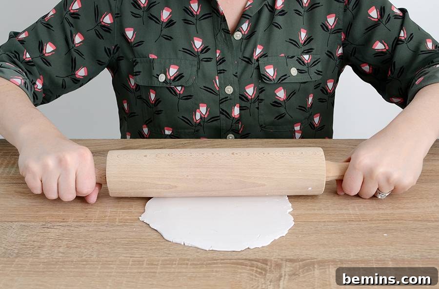Effortless Green: DIY Vertical Garden Pockets 4 Rolling Out Polymer Clay for Plant Pocket Back