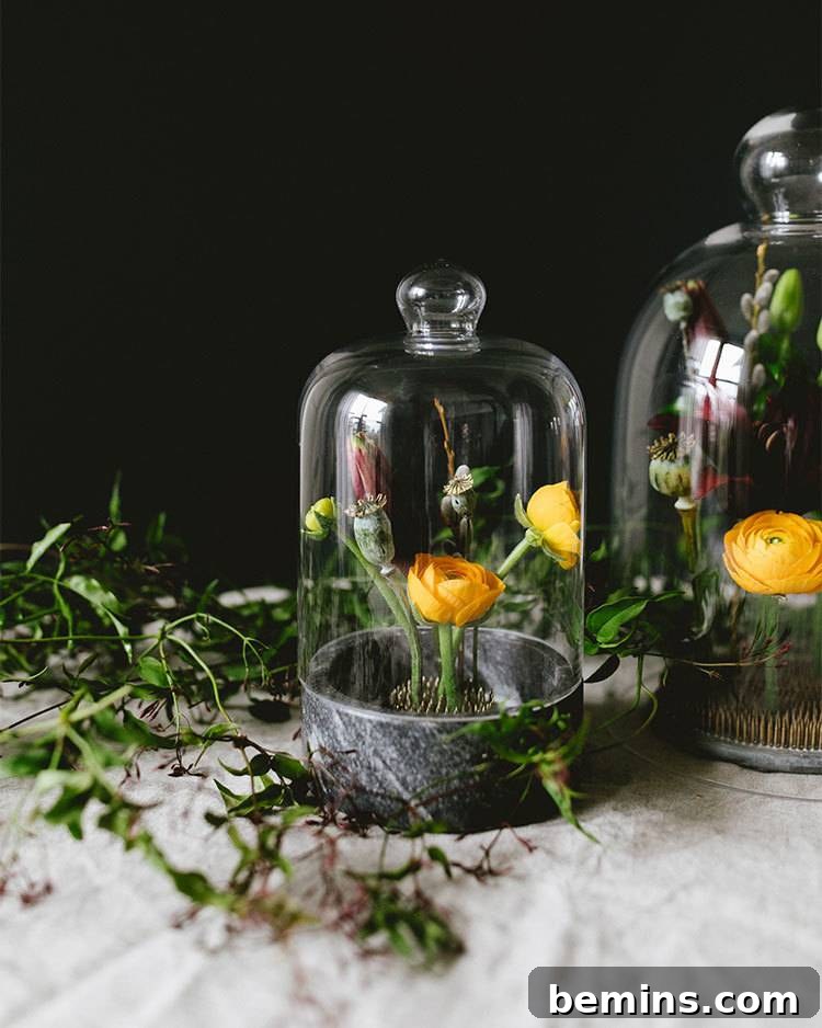 Dark Moody Floral Centerpiece
