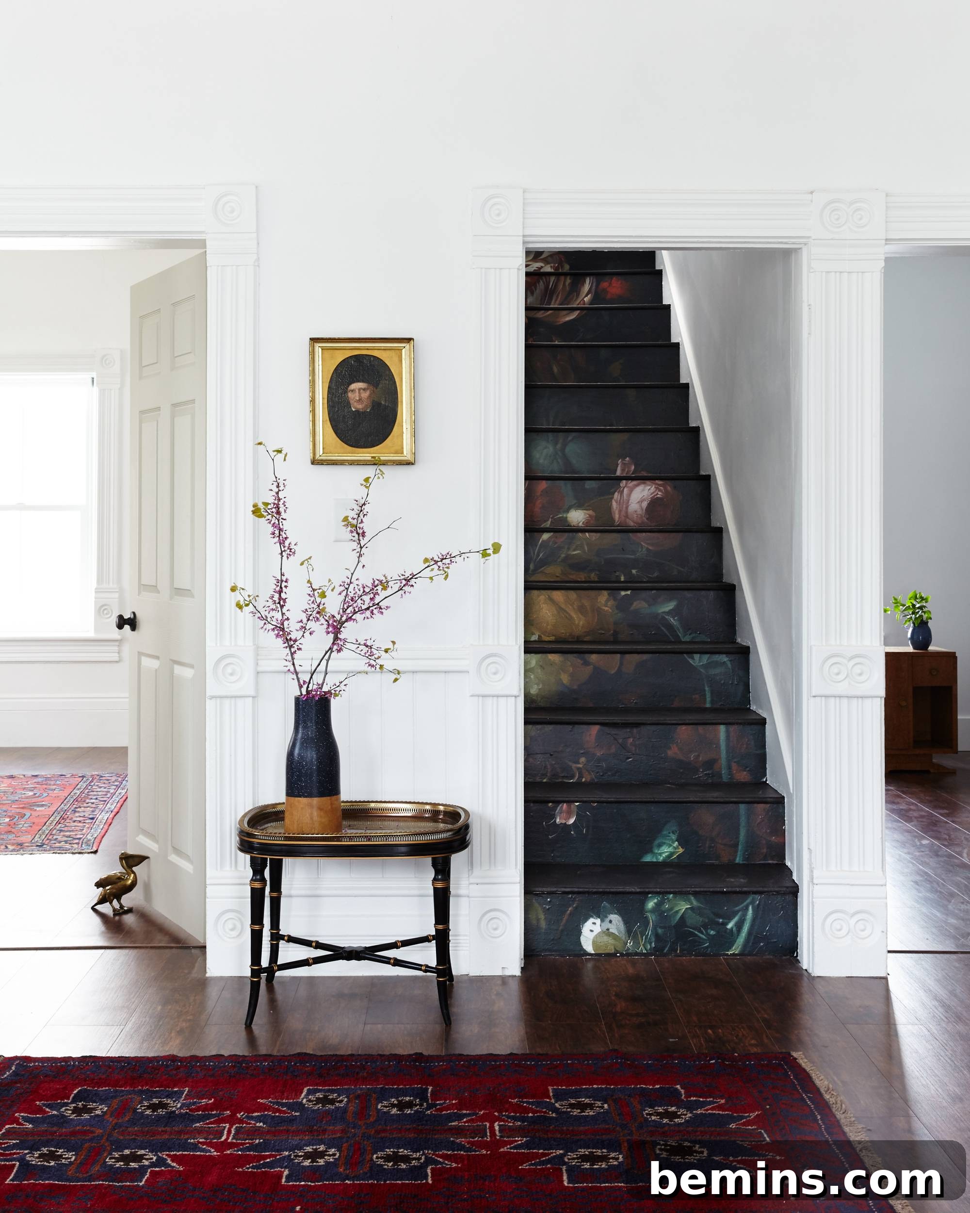 Floral Stair Risers DIY Project