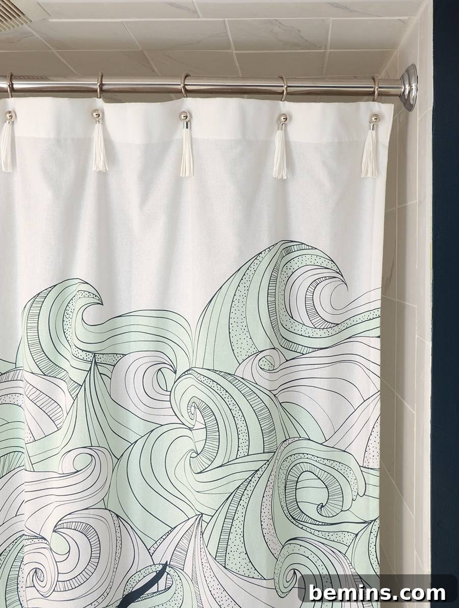 Finished Tassel Shower Curtain Rings