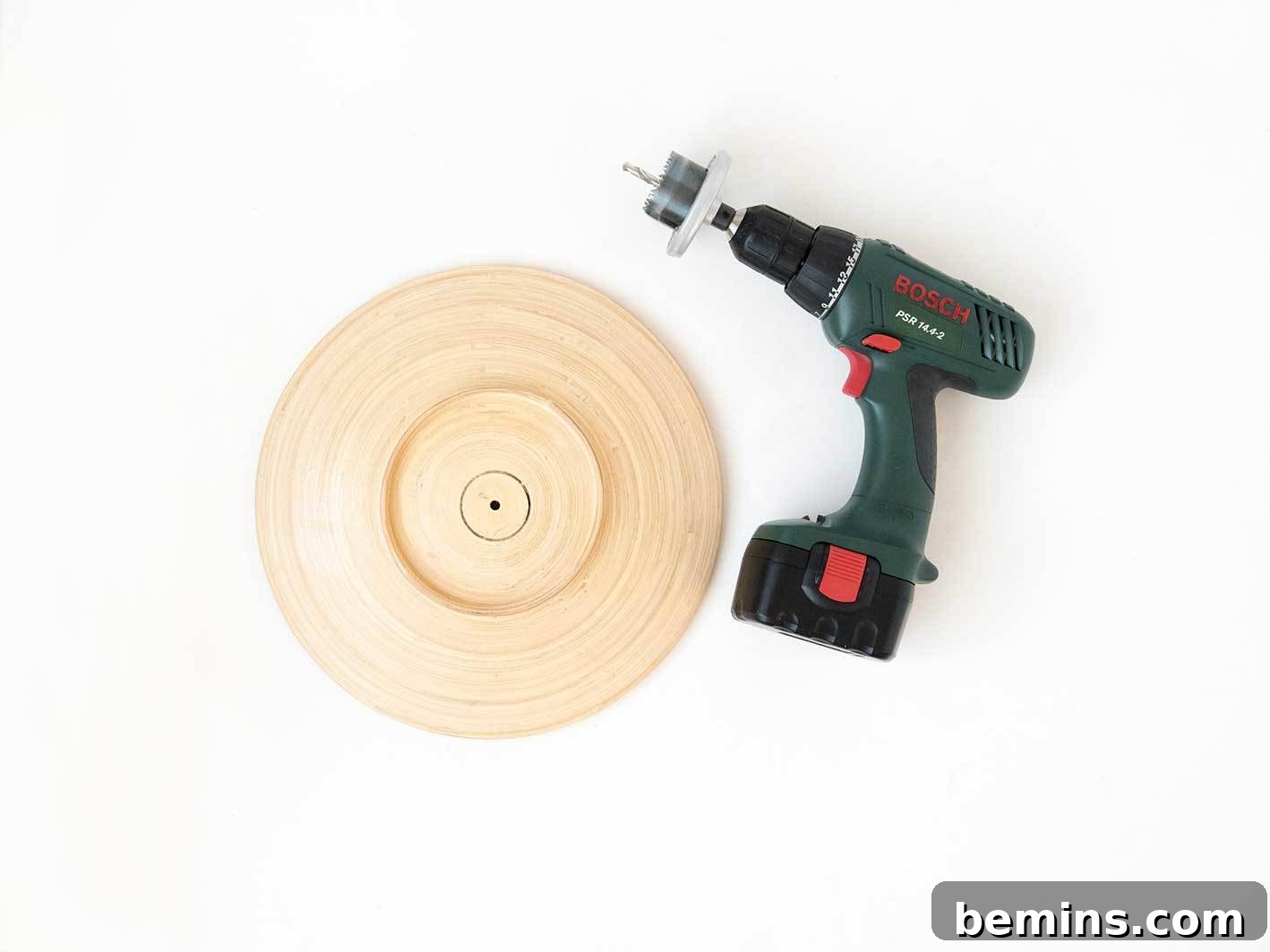 Continue Drilling with Hole Saw