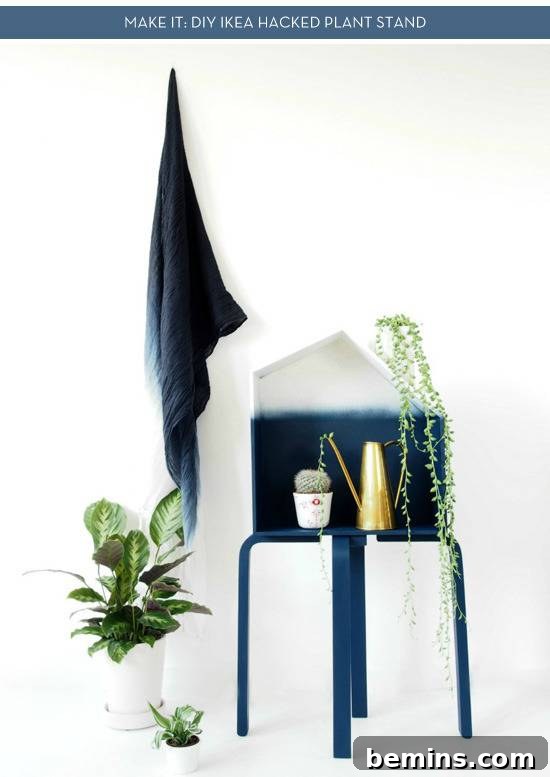 IKEA hack plant stand