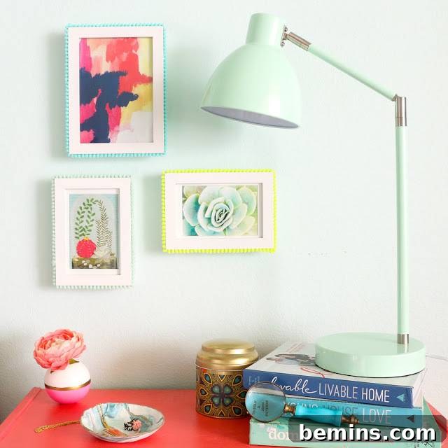 Picture frame makeover ideas - Photo via A Kailo Chic Life