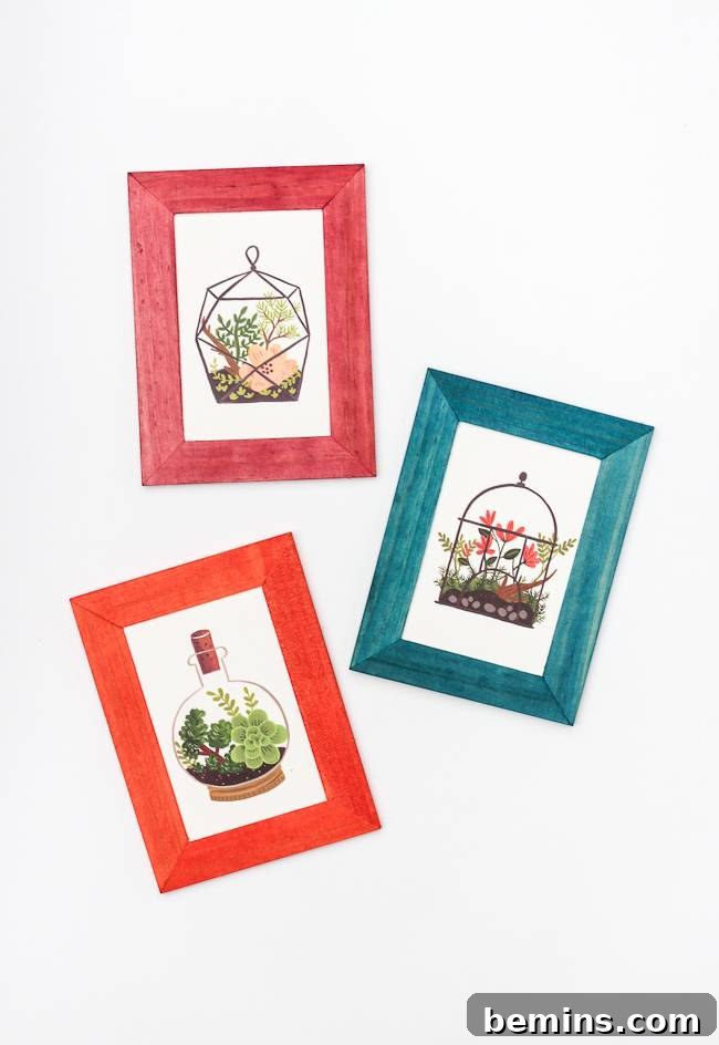 Picture frame makeover ideas - Photo via The Crafted Life