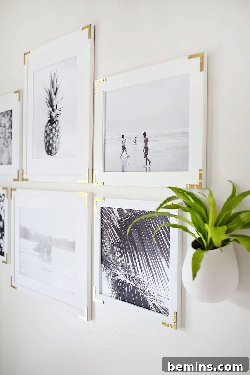 Picture frame makeover ideas - Photo via A Beautiful Mess
