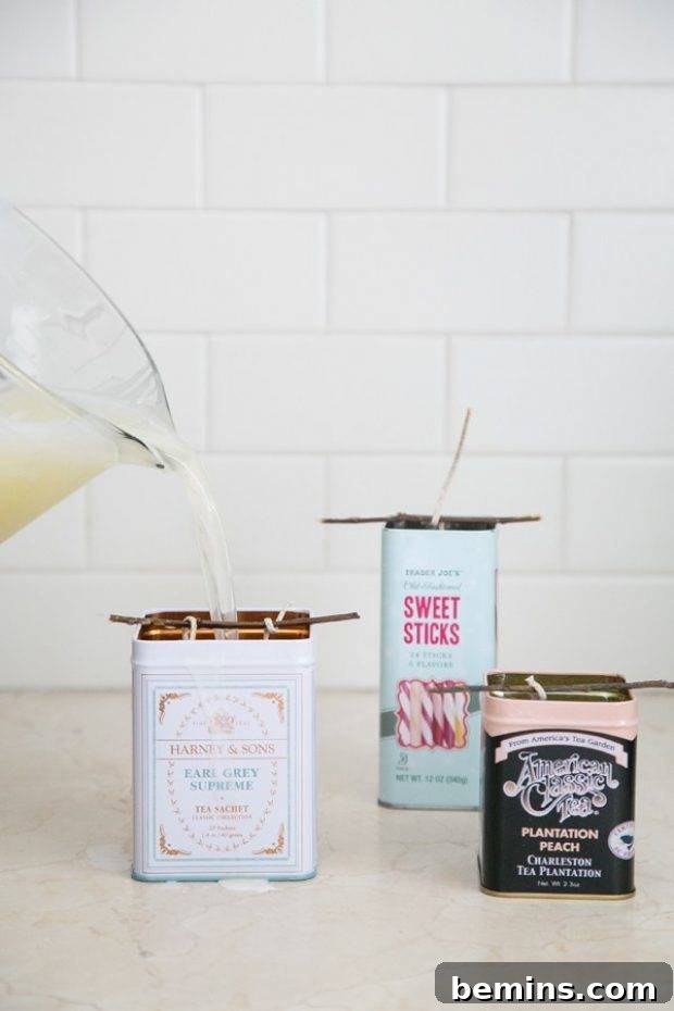 DIY Recycled Citronella Candles