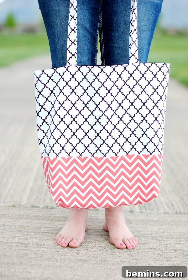DIY Reusable Fabric Tote Bag