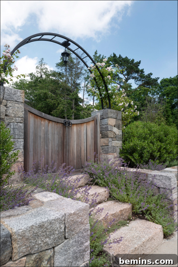 Plants Bordering a Walkway